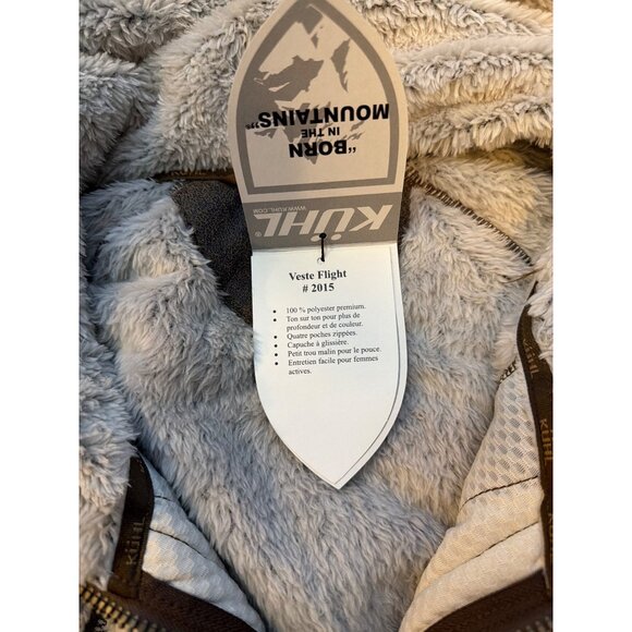 NWT KUHL Women's Small Flight Jacket Stone Beige Fleece Fuzzy MSRP$189 - Picture 11 of 17